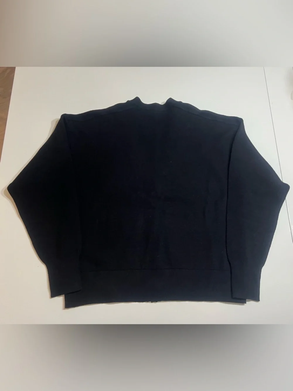 ZARA Black V-Neck Cardigan with Decorative Buttons - Picture 15 of 16